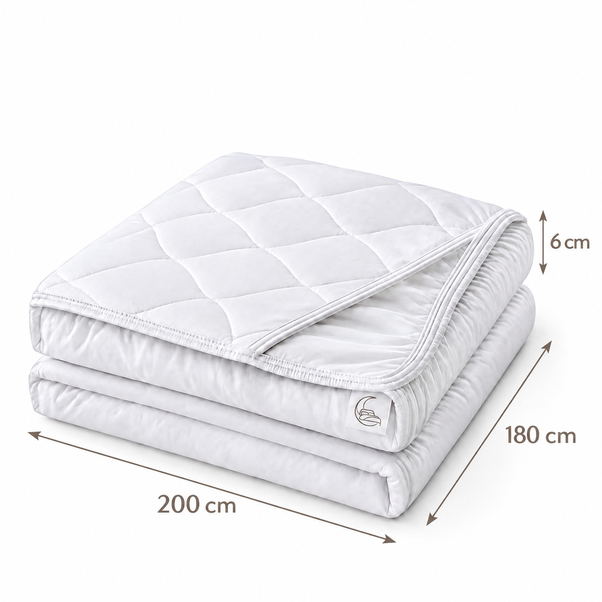 Velmoraeqw™ CloudSoft Quilted Mattress Pad – Plush Padded Bed Topper with Elasticized Fitted Edge