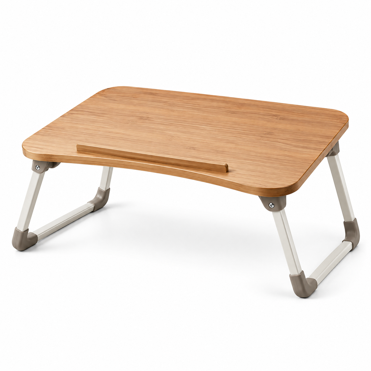 Velmoraeqw™ BedEase Folding Bed Tray Table – Portable Laptop & Breakfast Desk with Bamboo-Style Top and Foldable Legs